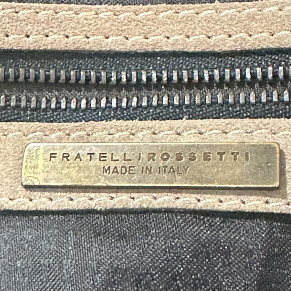 SOLD - Rosetti taupe suede studded hobo handbag, suede - Picture 15 of 15